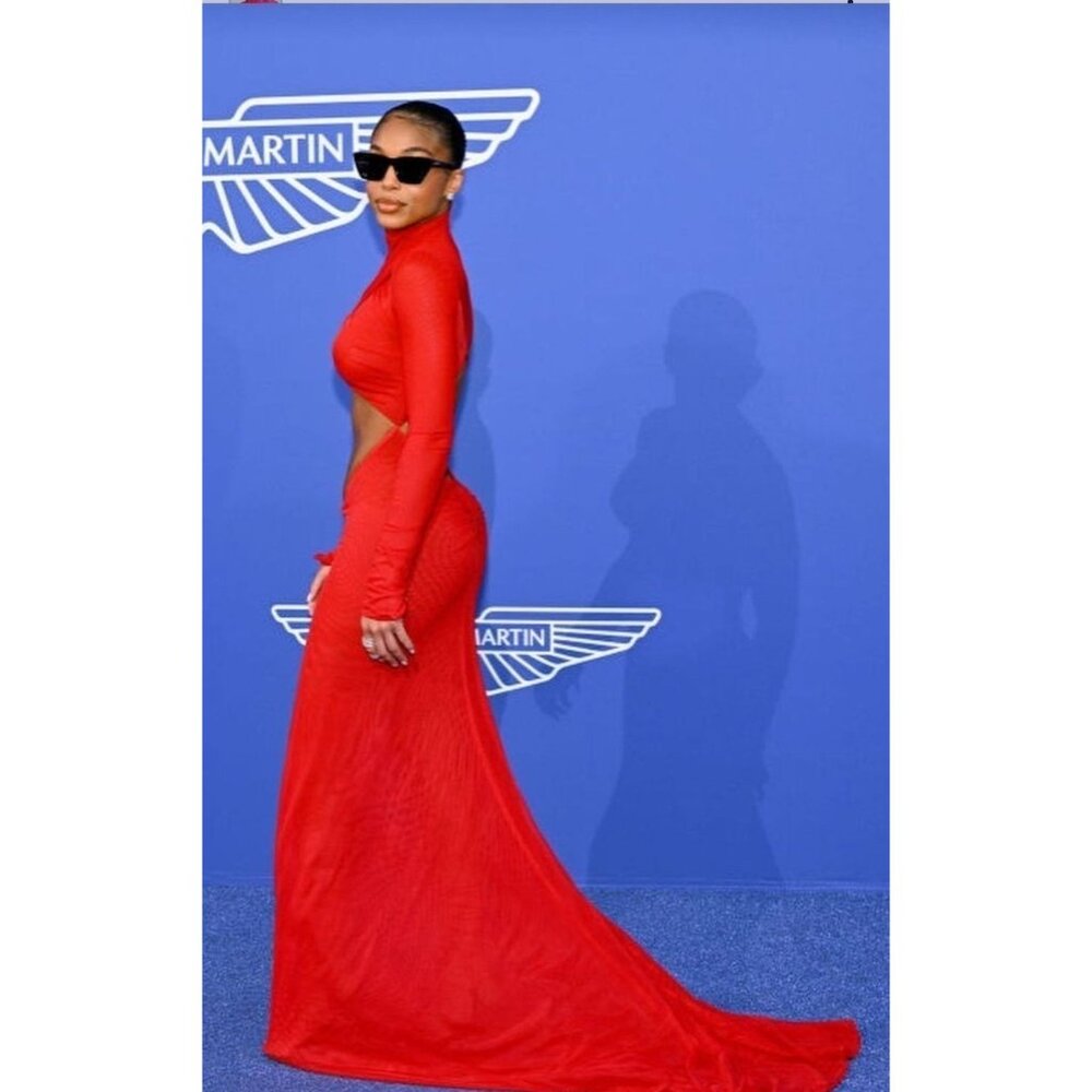 Sexy Show-stopping Bodycon Silhouette Designer Red Carpet Maxi Party Gown Dress